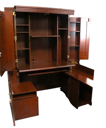 Vintage computer armoire or Desk armoire