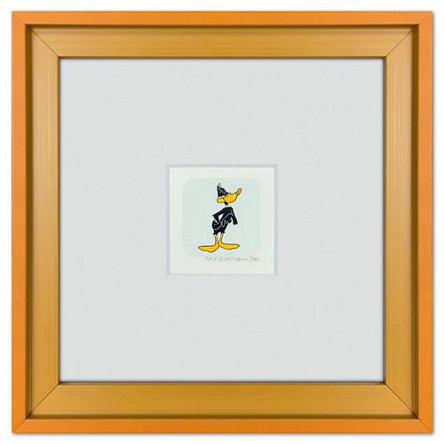 Daffy Duck Framed Limited Edition Etching with Hand Tinted Color from Warner Bros., Numbered with Letter of Authenticity