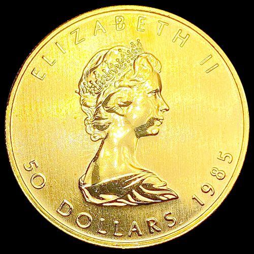1986 Canada 1oz Gold $50 SUPERB GEM BU
