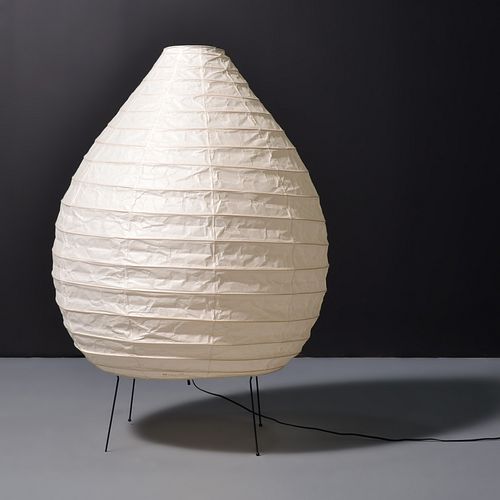 Large Isamu Noguchi AKARI 23N Light Sculpture / Floor Lamp