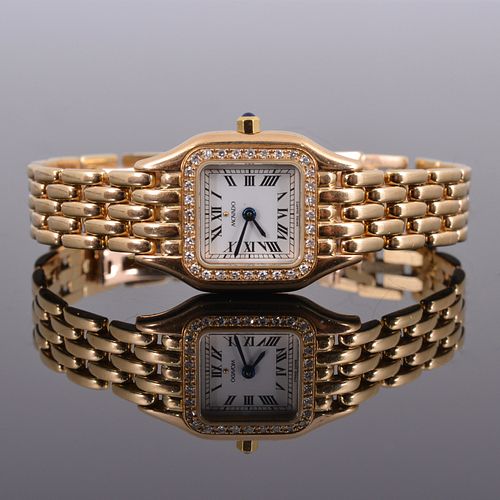 Movado 14K Gold & Diamond Estate Watch