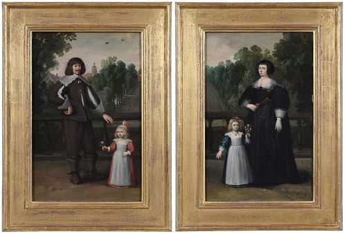 A Pair of Anglo-Dutch School Portraits