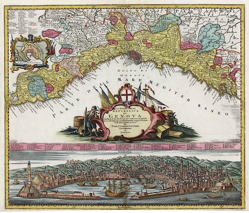 Beautiful plan of Genoa