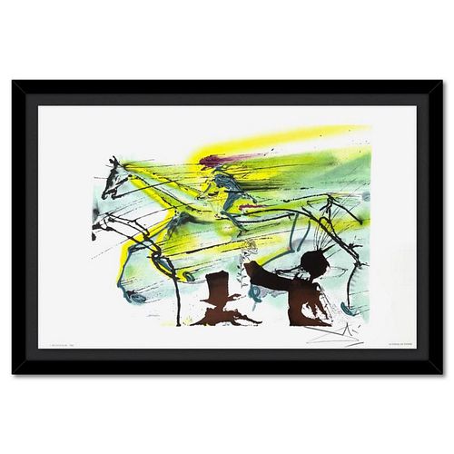 Salvador Dali (1904-1989), "Le Cheval de Course (Race Horse)" Framed Limited Edition Lithograph (1983), Plate Signed with Certificate of Authenticity.