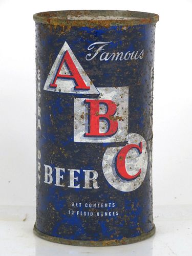 1954 ABC Beer 12oz 28-01.5 Flat Top Los Angeles California