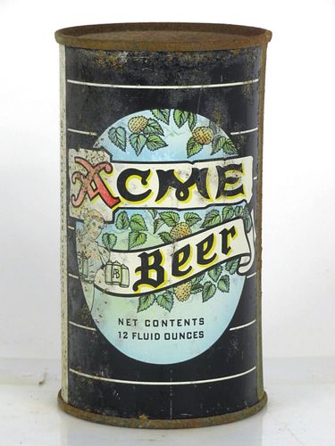1947 Acme Beer 12oz 28-25 Flat Top Los Angeles California