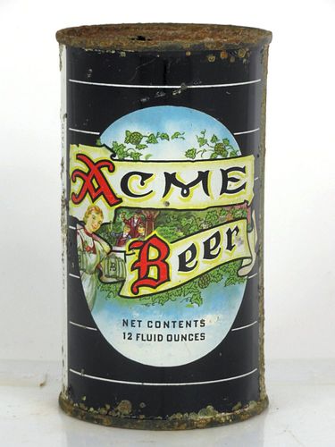 1940 Acme Beer 12oz 29-05 Flat Top San Francisco California