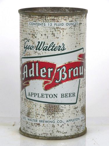 1960 Adler Brau Appleton Beer 12oz 29-19 Flat Top Appleton Wisconsin