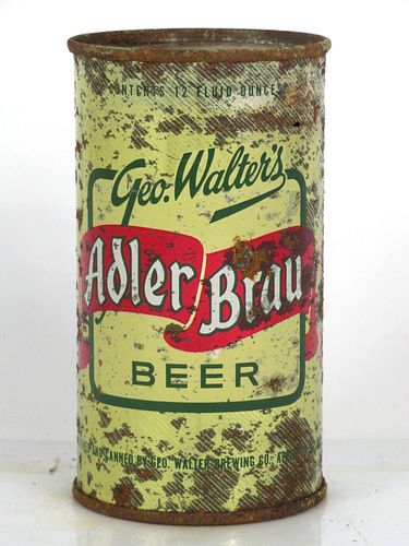 1952 Adler Brau Beer 12oz 29-21 Flat Top Appleton Wisconsin