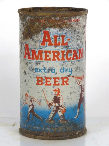 1958 All American Beer 12oz 25-27 Flat Top Chicago Illinois