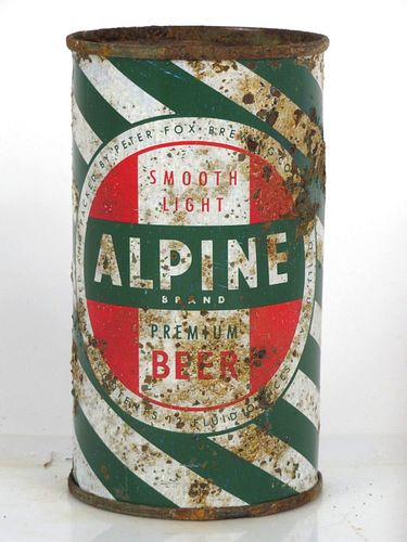 1950 Alpine Premium Beer 12oz 30-02 Flat Top Chicago Illinois