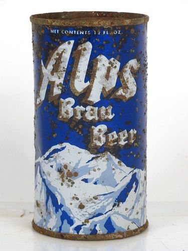 1959 Alps Brau Beer 12oz 30-07 Flat Top Santa Rosa California