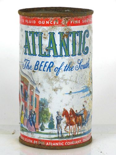 1952 Atlantic Beer "Plantation Scene" 12oz 32-16 Flat Top Charlotte North Carolina