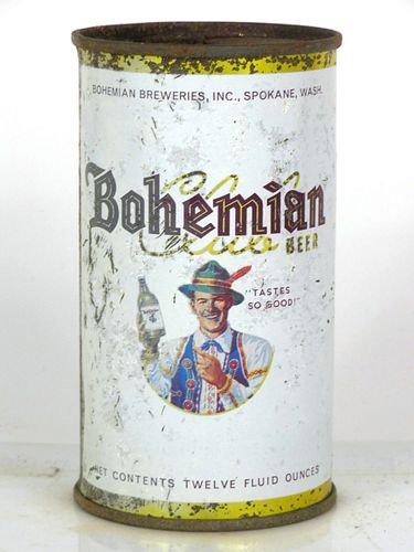 1957 Bohemian Club Beer 12oz 40-28 Flat Top Spokane Washington