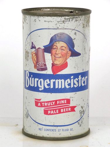 1956 Burgermeister Pale Beer 12oz 46-37.1 Flat Top San Francisco California