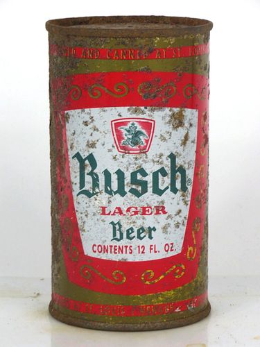 1955 Busch Lager Beer 12oz 47-18 Flat Top St. Louis Missouri