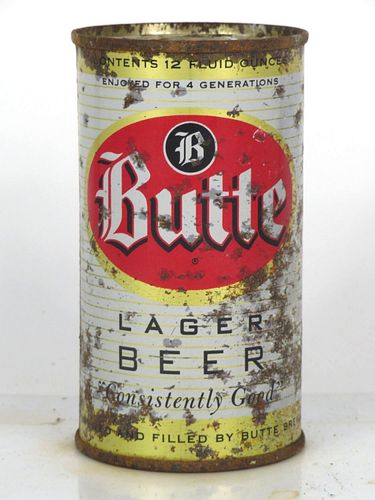 1956 Butte Lager Beer 12oz 47-32 Flat Top Butte Montana