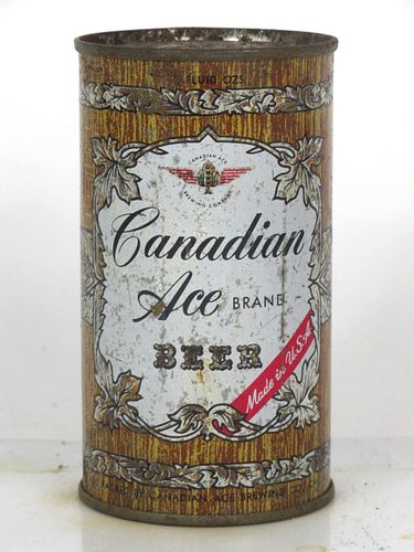 1953 Canadian Ace Beer 12oz 48-15 Flat Top Chicago Illinois