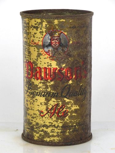 1950 Dawson's Premium Quality Ale 12oz 53-07 Flat Top New Bedford Massachusetts