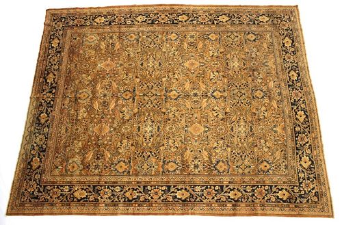 Ca. 1910 Mahal Golden Iran Persian Wool Rug