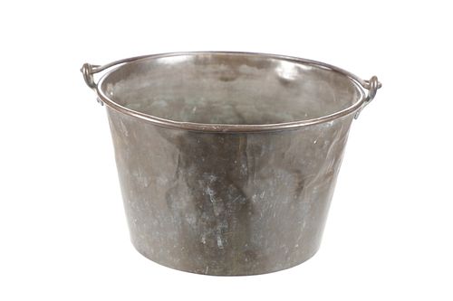 C. 1874 Swivel Handle Marked Copper Bucket