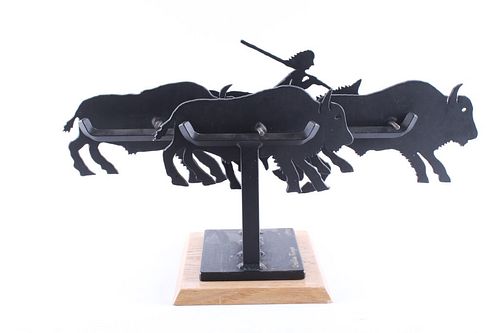 Charles Ringer (1948) Steel Kinetic Sculpture 1987