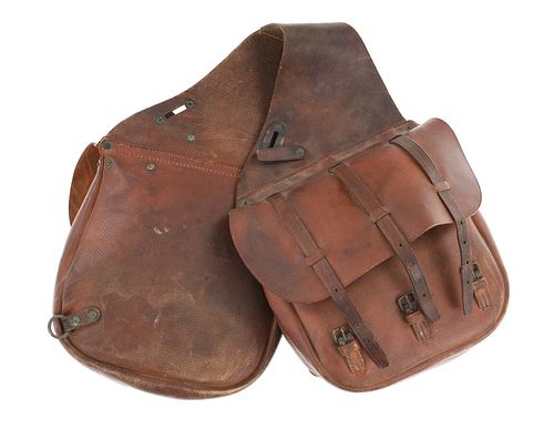 U.S. Cavalry Leather Saddle Bags c. Early 1900's
