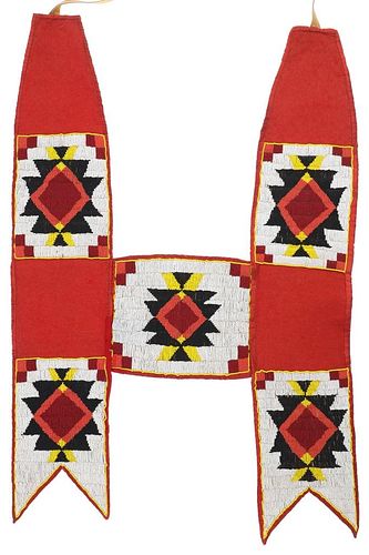 Northern Plains Beaded Horse's Martingale 20th C.