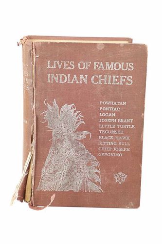 1st Ed. "Lives of Famous Indian Chiefs", Wood