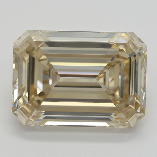 10.51 ct, Natural Fancy Yellow Brown Even Color, VS1, Type IIa Emerald cut Diamond (GIA Graded), Appraised Value: $318,400 