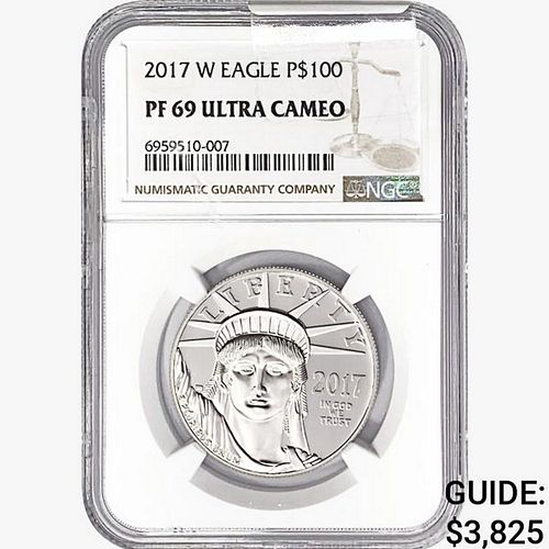 2017-W $100 1oz. Platinum Eagle NGC PF69 UC