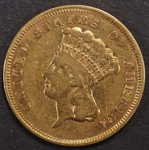 1857-S $3 GOLD PRINCESS XF