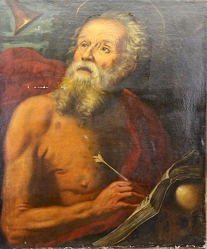 Attr Francesco Fracanzano (1612-1656) St. Jerome