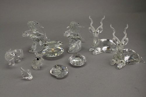 (10) Assorted Swarovski Crystal Figures