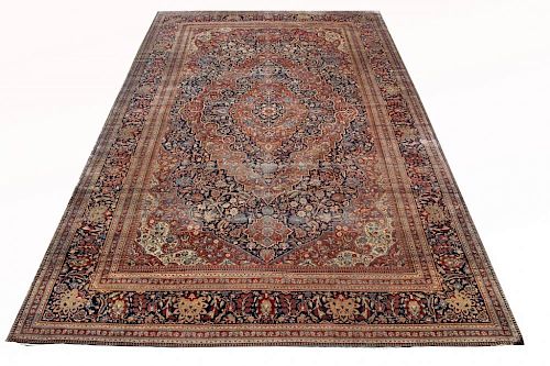 Exceptional Palace Sized Antique Kashan Rug