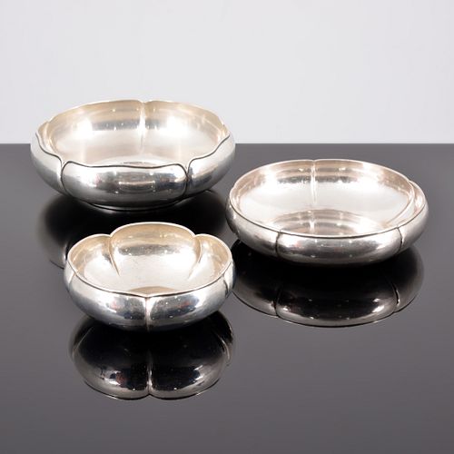 3 The Kalo Shop Sterling Silver Bowls