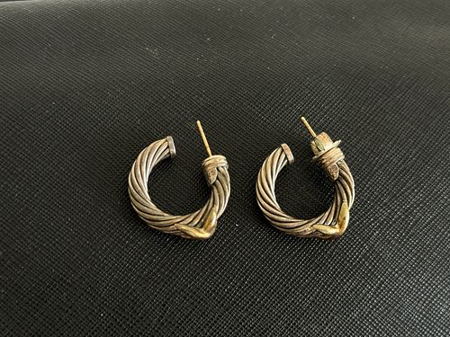 David Yurman 14K Gold & Sterling Earrings for sale at auction from 23rd ...