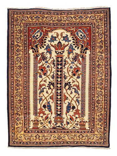 Antique Persian Haji Jailli Tabriz Rug