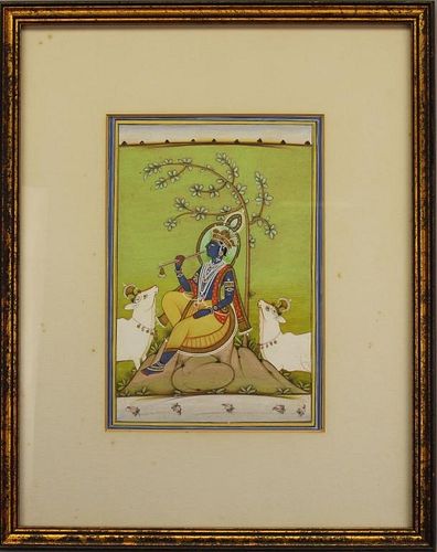 19th C. "The Fluting Krishna", India
