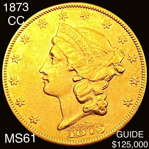 1873-CC $20 Gold Double Eagle UNCIRCULATED