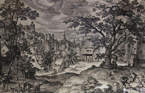 Hans Bol (1534 - 1593) Landscape of Village