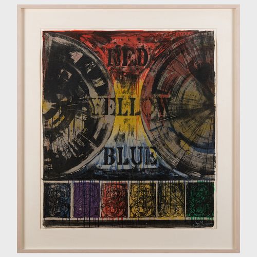 Jasper Johns (b. 1930): Untitled (Red, Yellow, Blue) 
