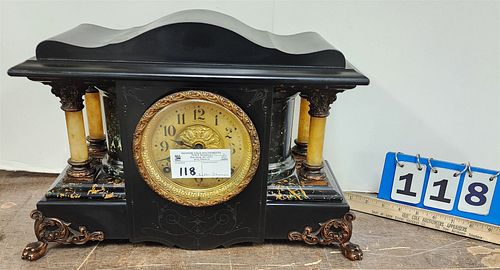 Seth Thomas Mantel Clock 12"H X 18"W X 7"D