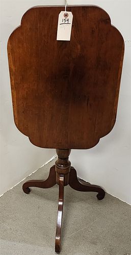 Early 19th C Cherry Drop Leaf Candlestand 29"H X 24"W X 17"D