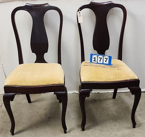 Pr Mahog Side Chairs