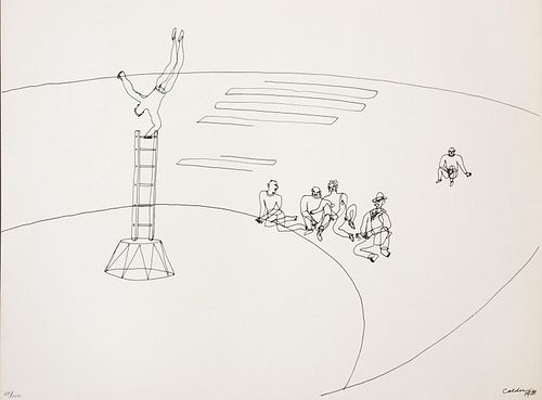 Alexander Calder (after) - Untitled from (Acrobat) "16 Circus Drawings"