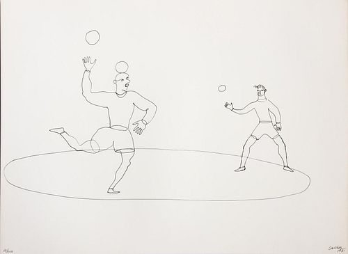 Alexander Calder (after) - Untitled (Jugglers) from "16 Circus Drawings"