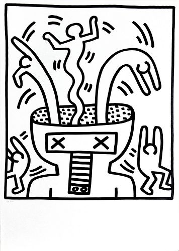 Keith Haring - Hazmat Ghosts (from Lucio Amelio Suite)