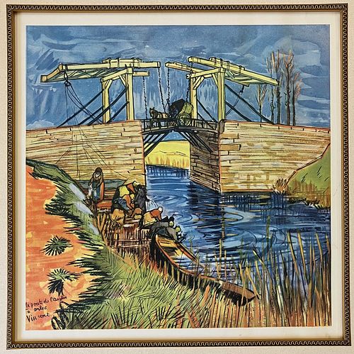 Vincent Van Gogh (After) - The Bridge at Arles