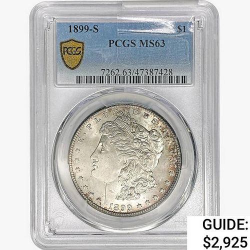 1899-S Morgan Silver Dollar PCGS MS63 